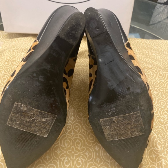 Steve Madden leopard print wedge boots - Picture 4 of 5